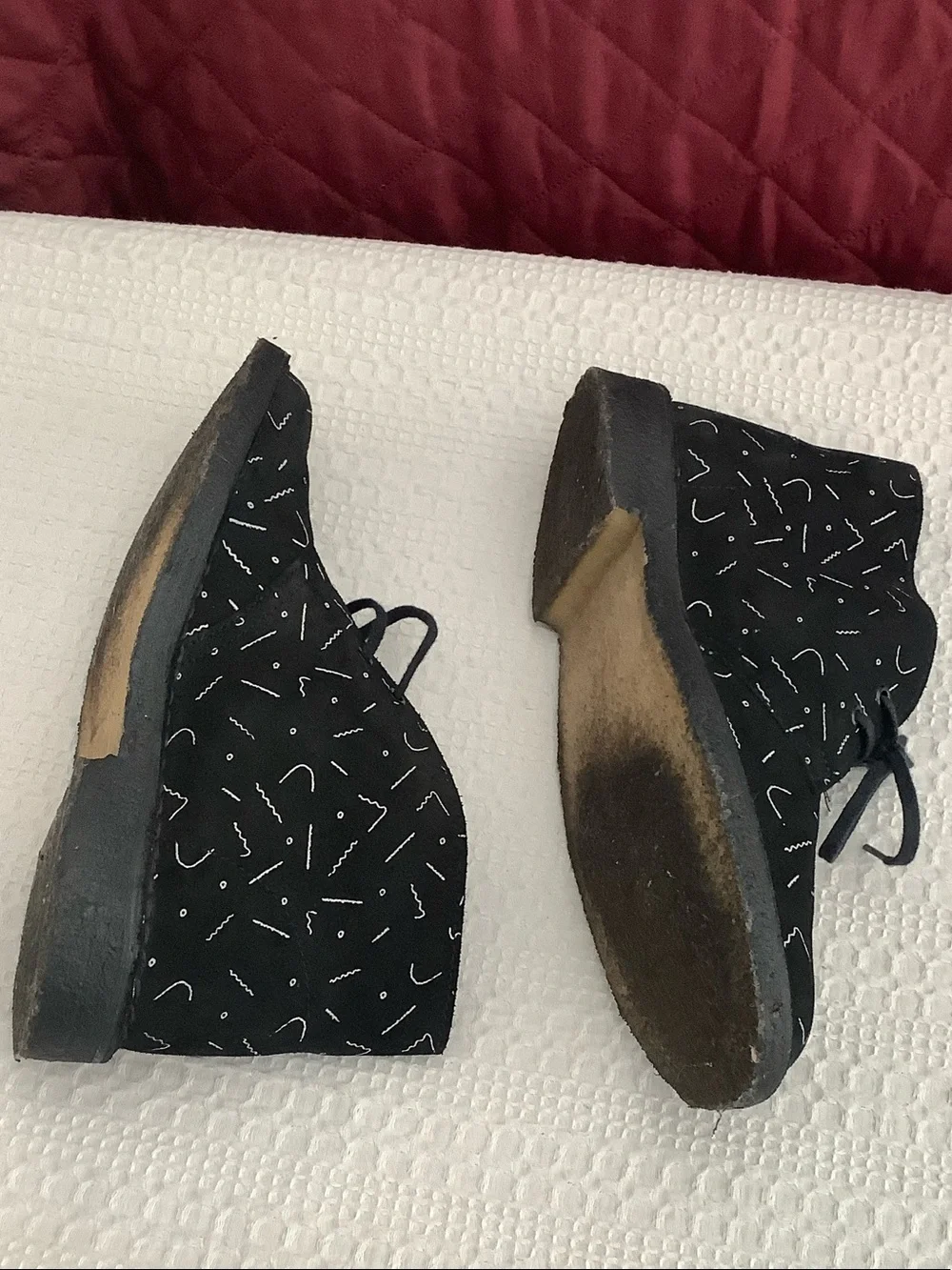Clarks Black Leather Ankle Booties